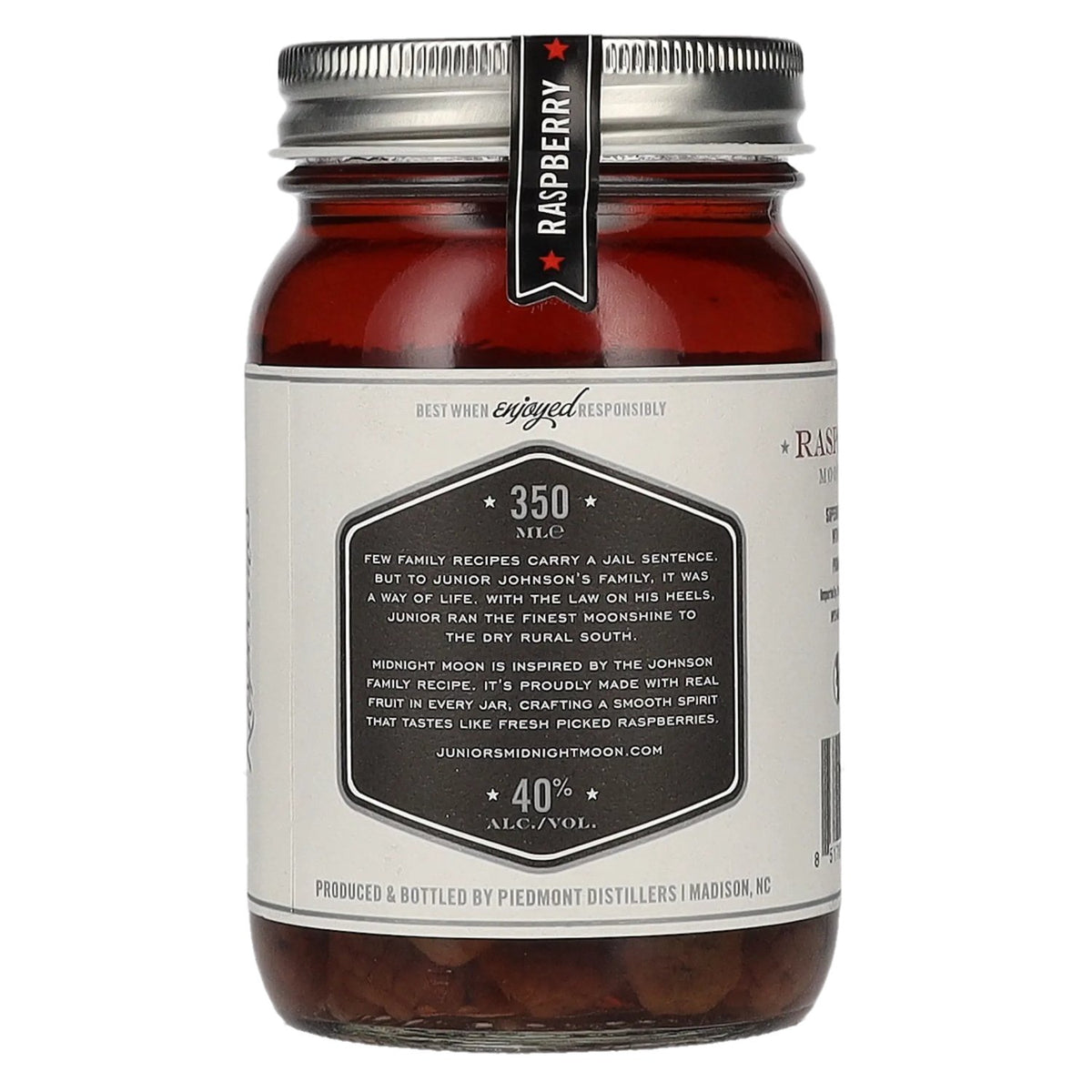 Midnight Moon Moonshine Raspberry 40% ABV 0.35 l