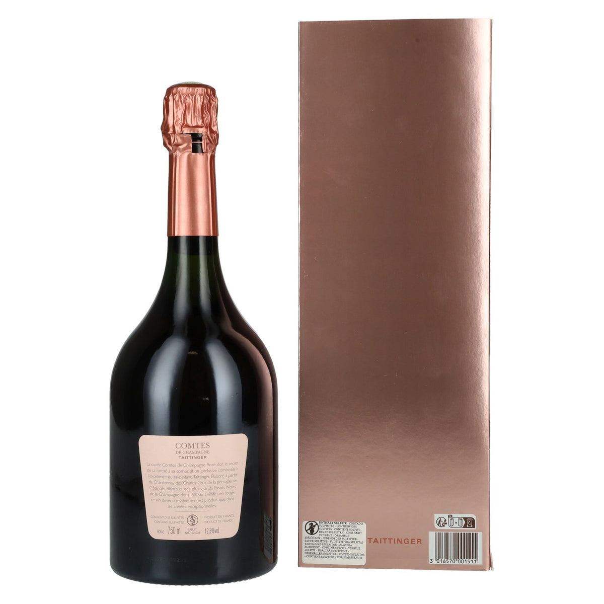 Taittinger COMTES DE CHAMPAGNE Rosé 2012 12.5% ABV 0.75l in a gift box