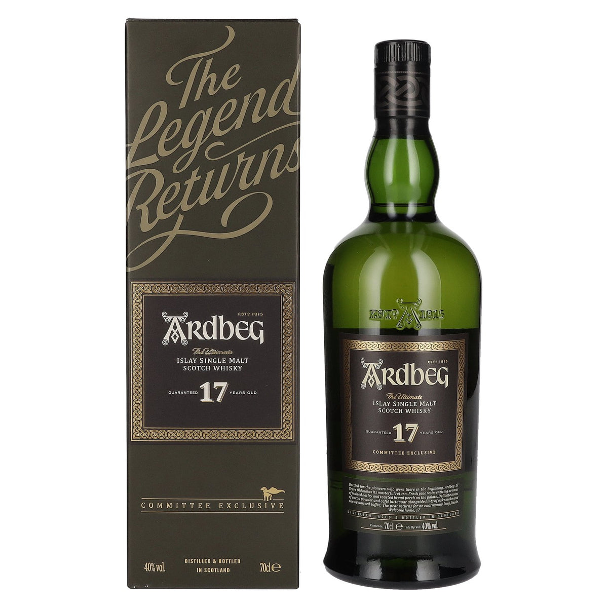 Ardbeg 17 Years Old The Ultimate Committee Exclusive Islay Single Malt 40% vol. 0.7l in a gift box