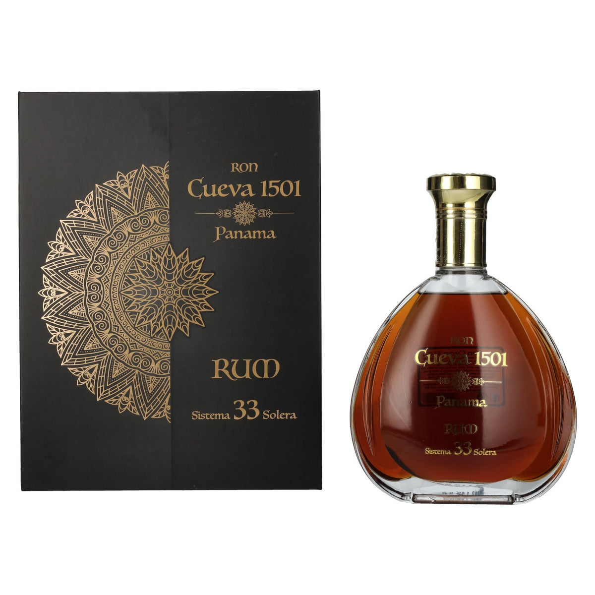 Ron Cueva 1501 Sistema 33 Solera Panama Rum 40% Vol. 0,7l in Geschenkbox