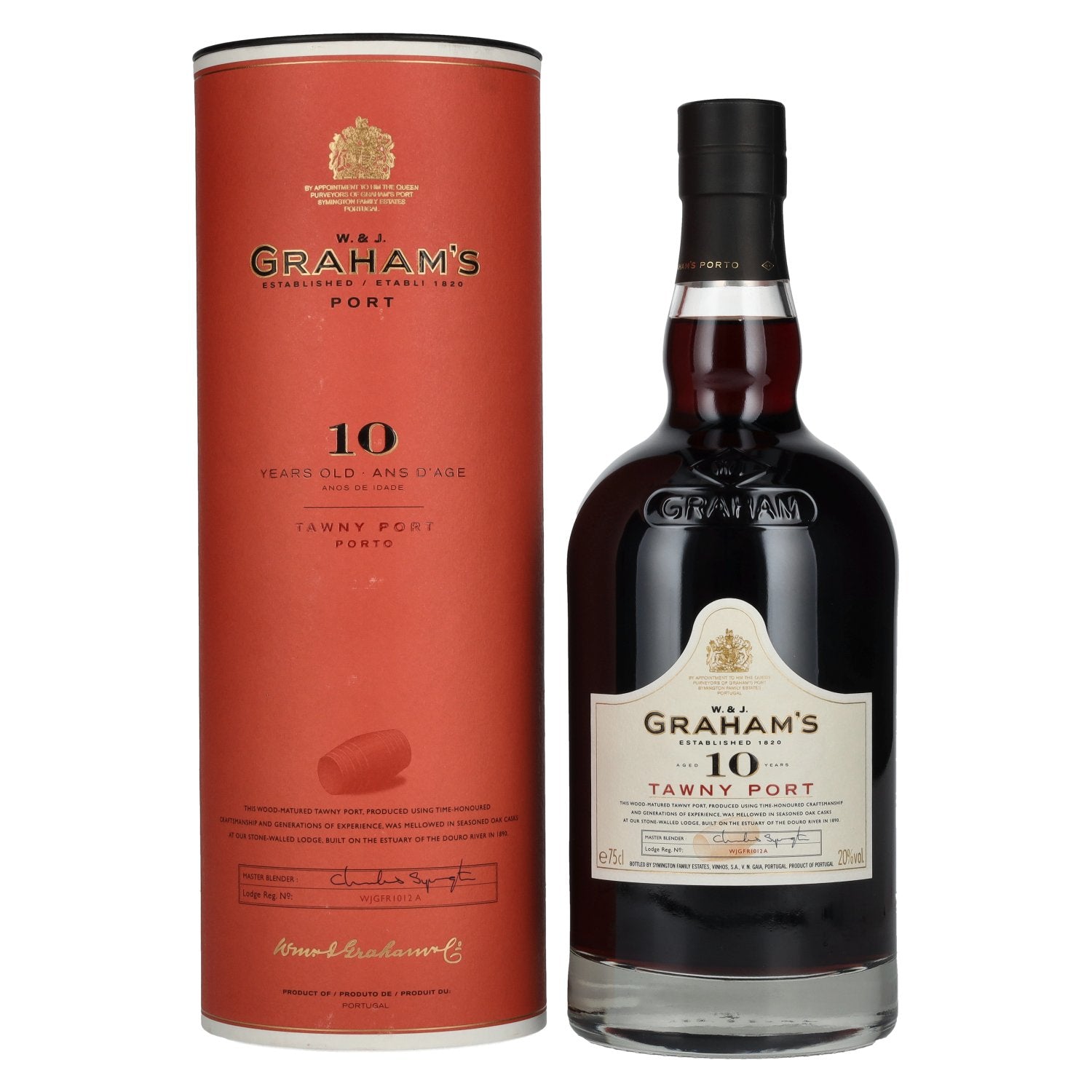 W. &amp; J. Graham's Tawny Port 10 Years Old 20% Vol. 0,75l in geschenkverpakking
