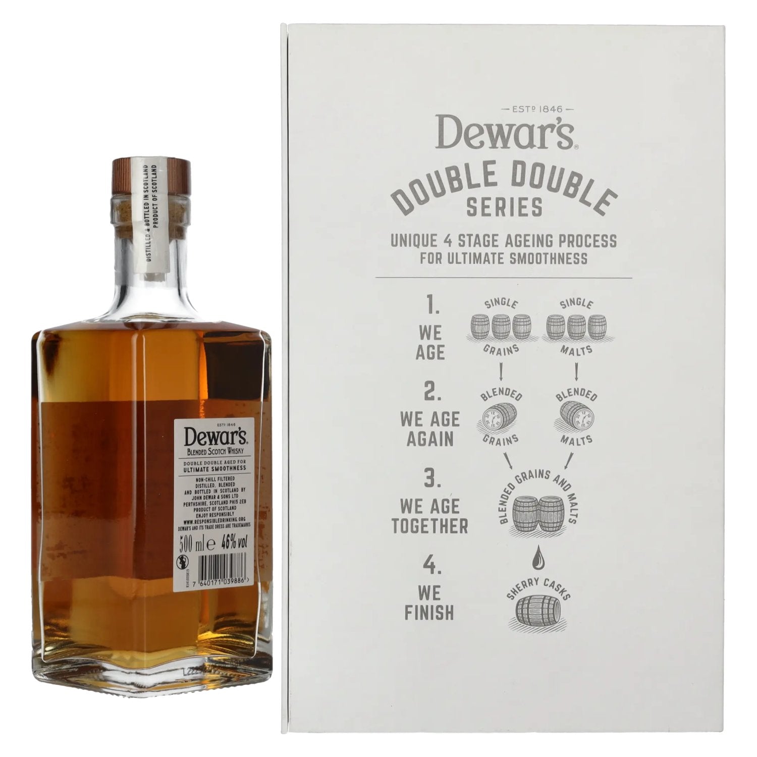 Dewar's 26 Years Old Double Double Aged Blended Scotch Whisky 46% Vol. 0,5l in Geschenkbox