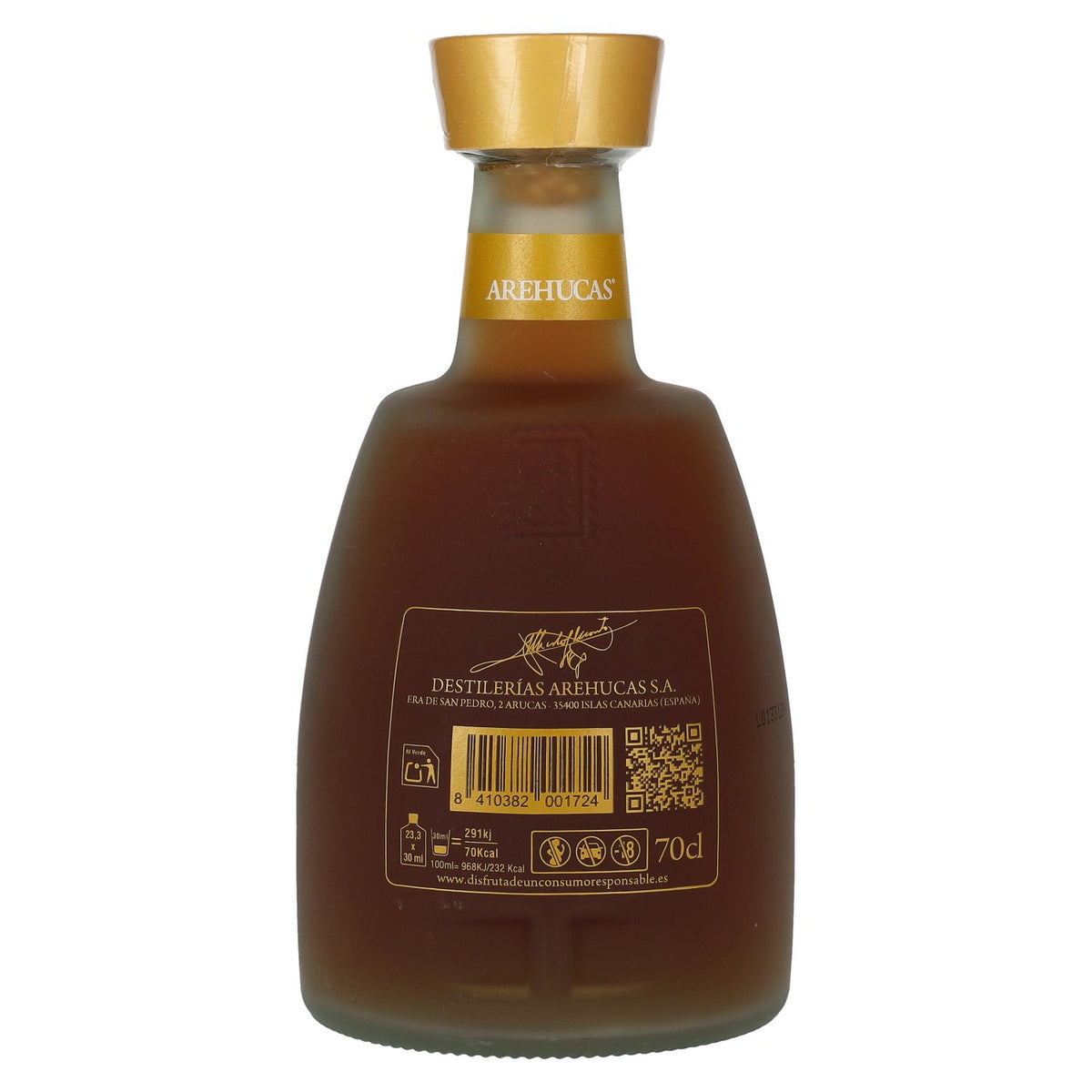 Ron Arehucas Miel Selección Familiar, liqueur à 30 % vol., 0,7 l