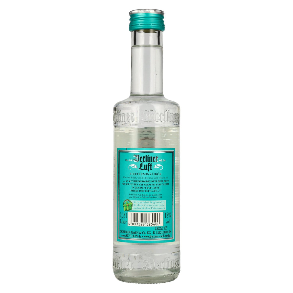 Berliner Luft DE FRISSE pepermuntlikeur 18% vol. 0,35 l