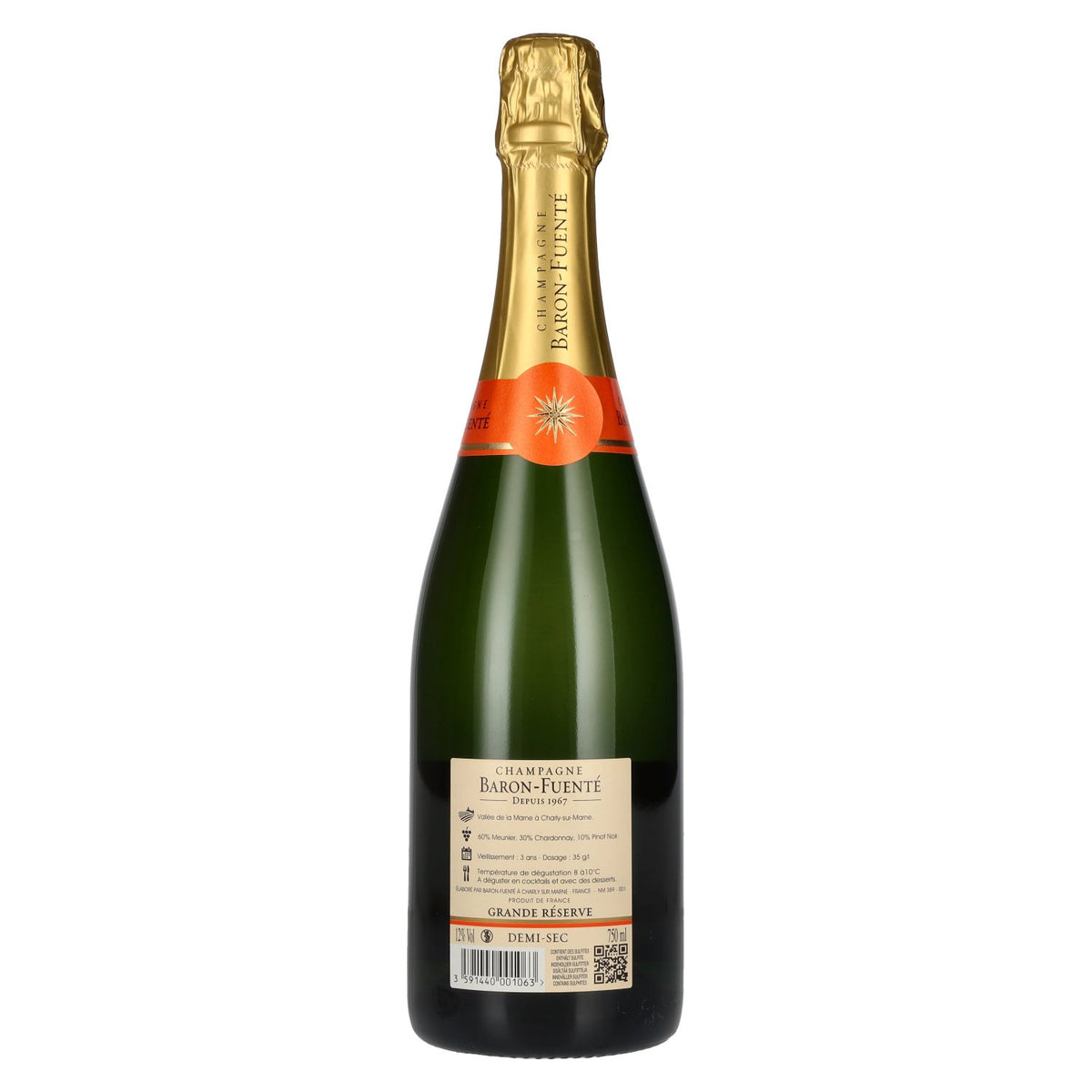 Champagne Baron-Fuenté GRANDE RÉSERVE Champagne Demi-Sec 12% vol. 0,75 l