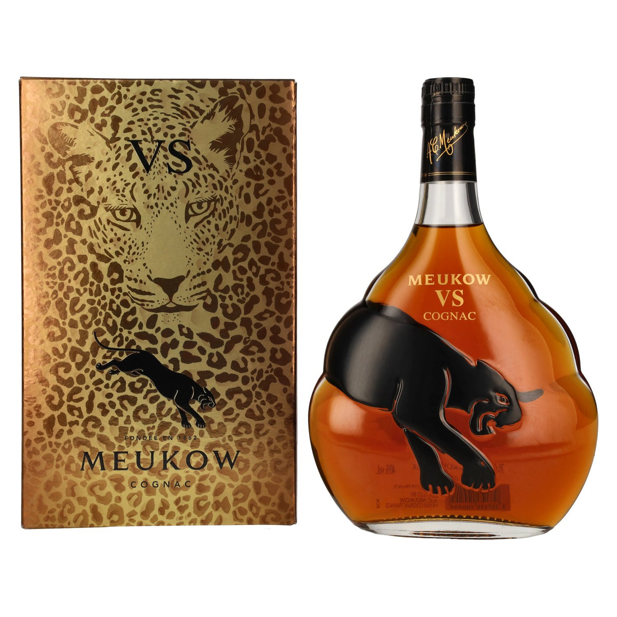 Meukow Cognac 40% ABV, 0.7 litres, in a gift box