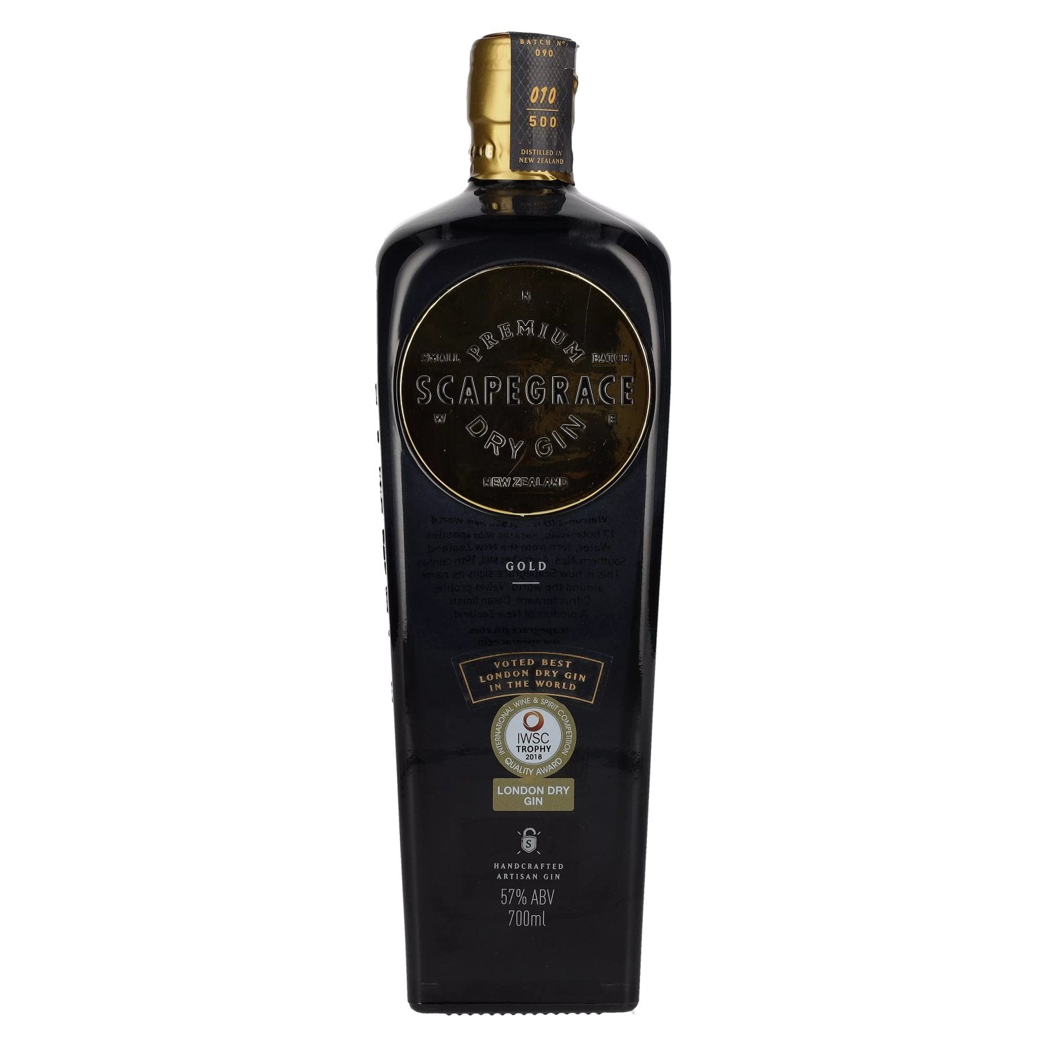 Scapegrace GOLD Premium Dry Gin 57% Vol. 0,7l