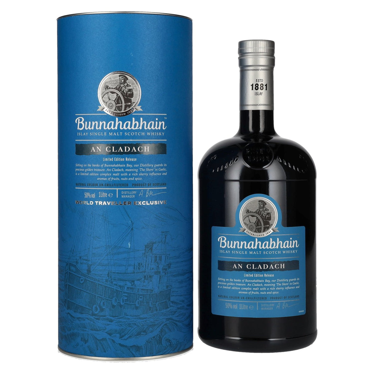 Bunnahabhain AN CLADACH Islay Single Malt Scotch Whisky Limited Edition Release 50% Vol. 1l in Geschenkbox