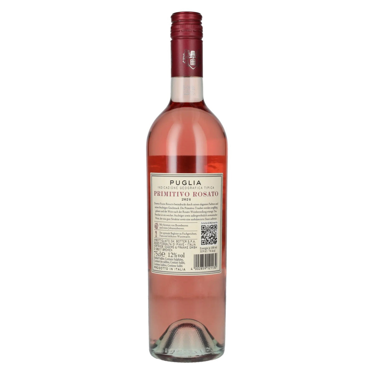 Doppio Passo Primitivo Rosato Puglia IGT 2024 12% vol. 0,75 l