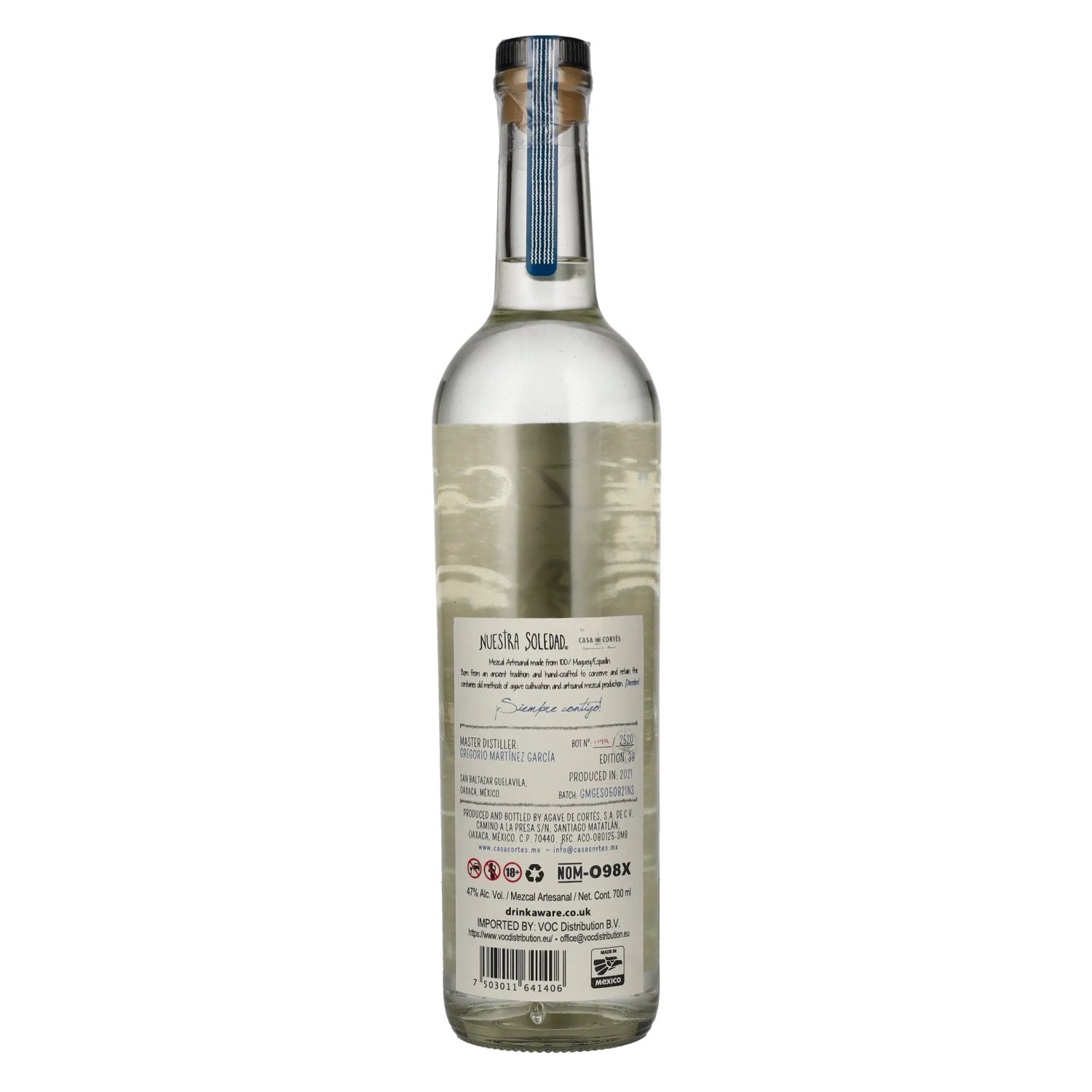 Nuestra Soledad Mezcal Joven SAN BALTAZAR GUELAVILA 47% Vol. 0,7l