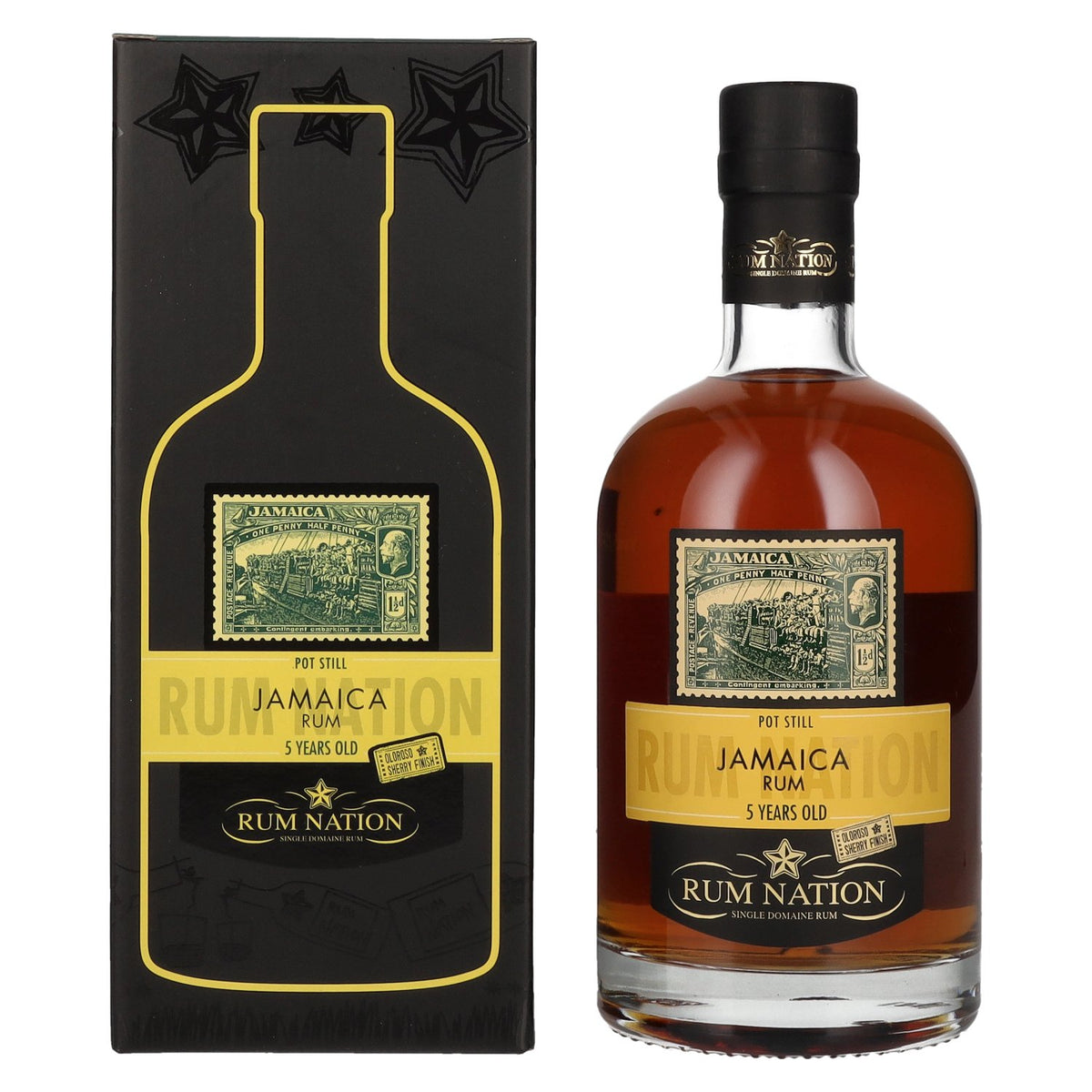 Rum Nation Jamaica 5 Years Old Pot Still Rum 50% vol. 0.7l in a gift box