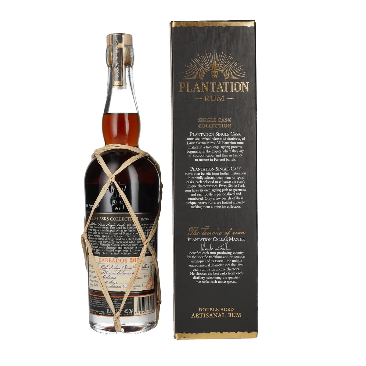 Plantation Rum BARBADOS Single Cask Maury Wine Cask Finish 2011 48,1% vol. 0,7 l in geschenkverpakking