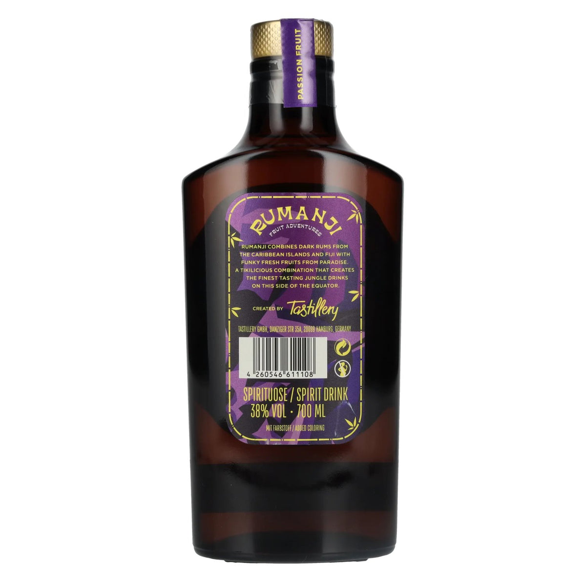 Rumanji Passion Fruit 38% ABV 0.7l
