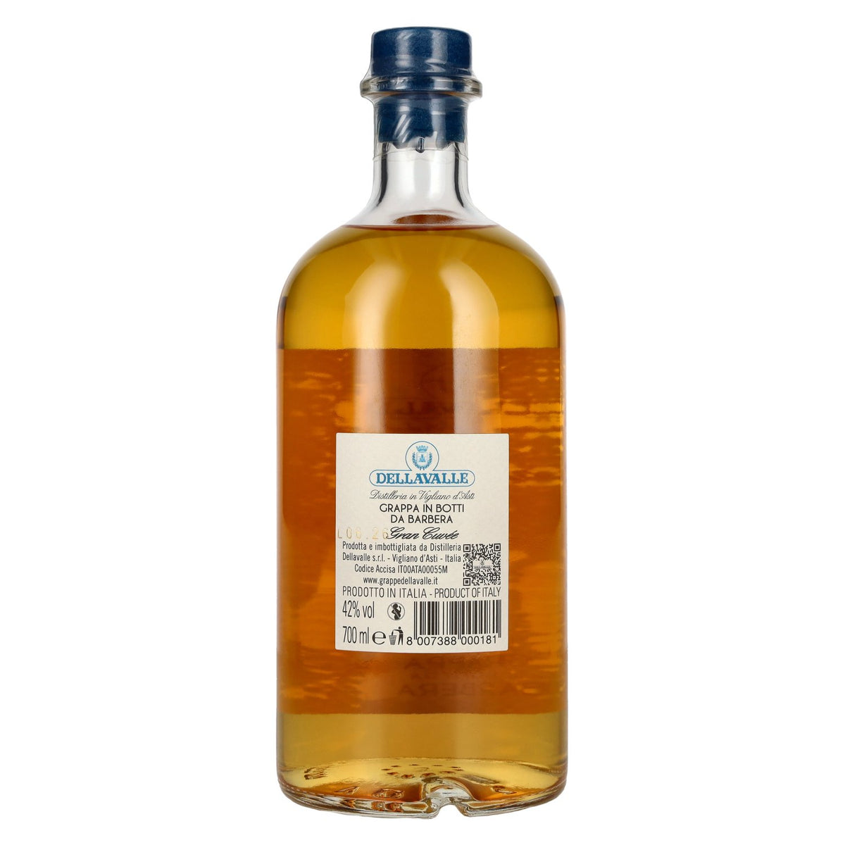 Dellavalle GRAPPA BARBERA Gran Cuvée 42% vol. 0,7 l