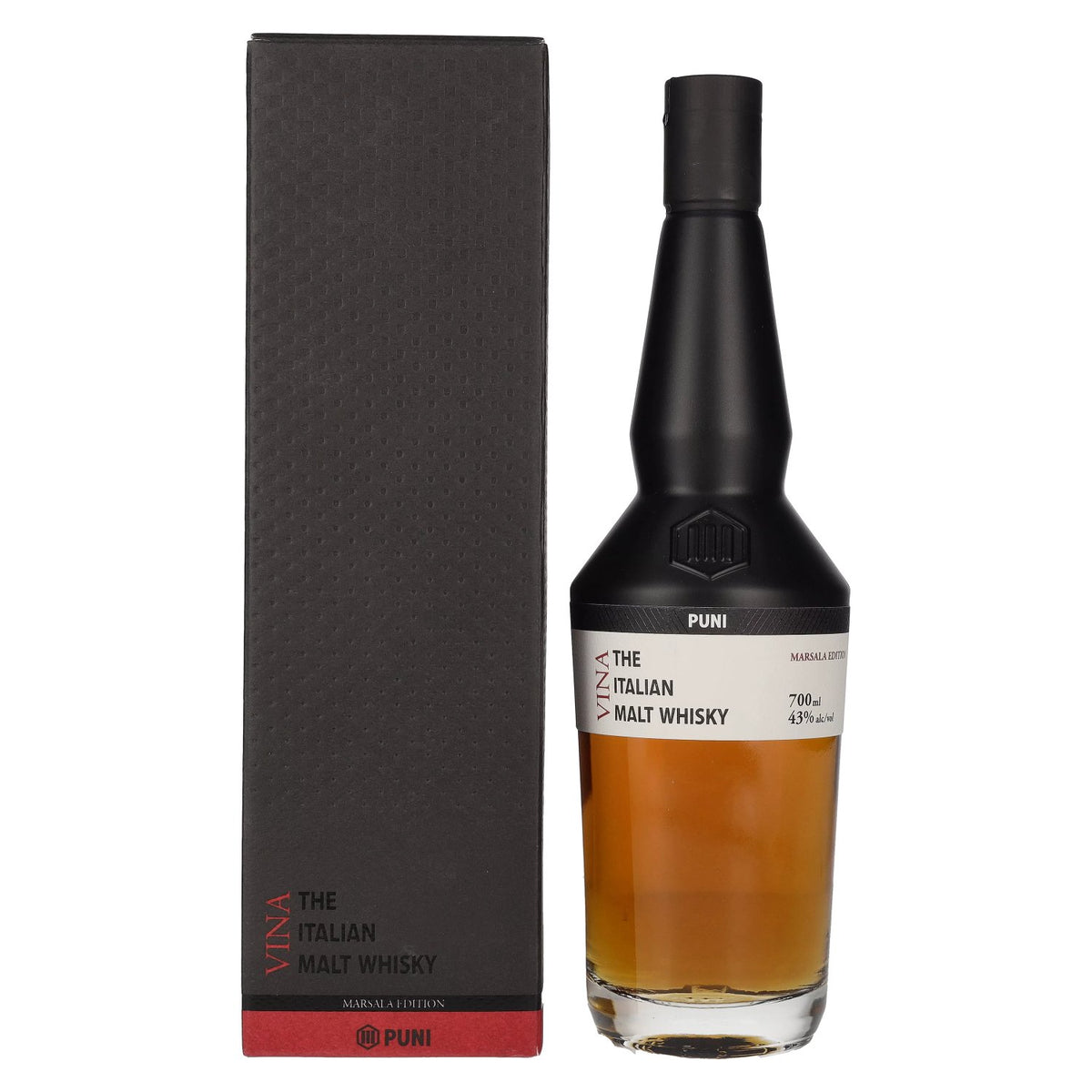 Puni Vina MARSALA The Italian Malt Whisky 43% Vol. 0,7l in Geschenkbox