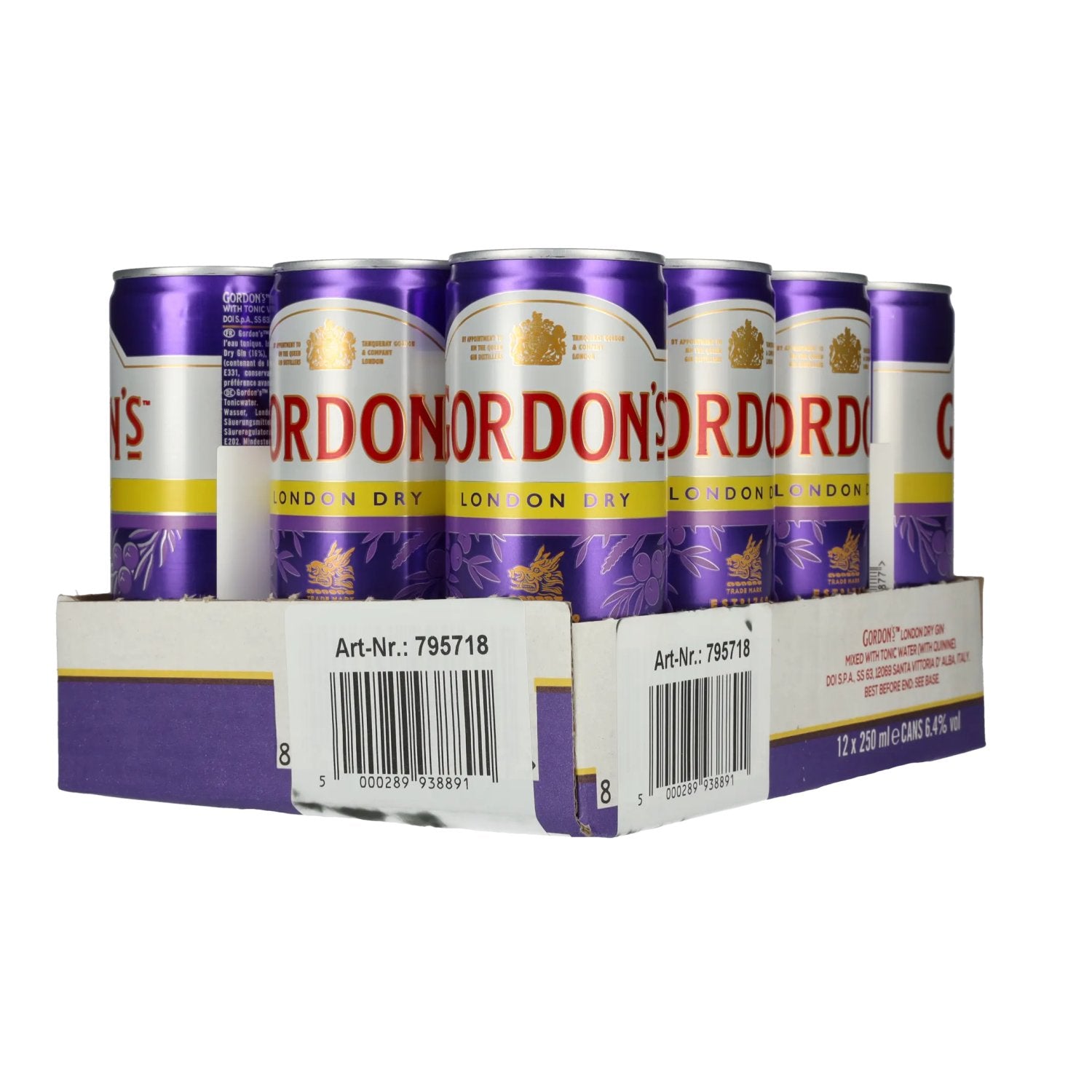 Gordon's London Dry Gin & Tonic 6,4% Vol. 12x0,25l Dosen Pfand