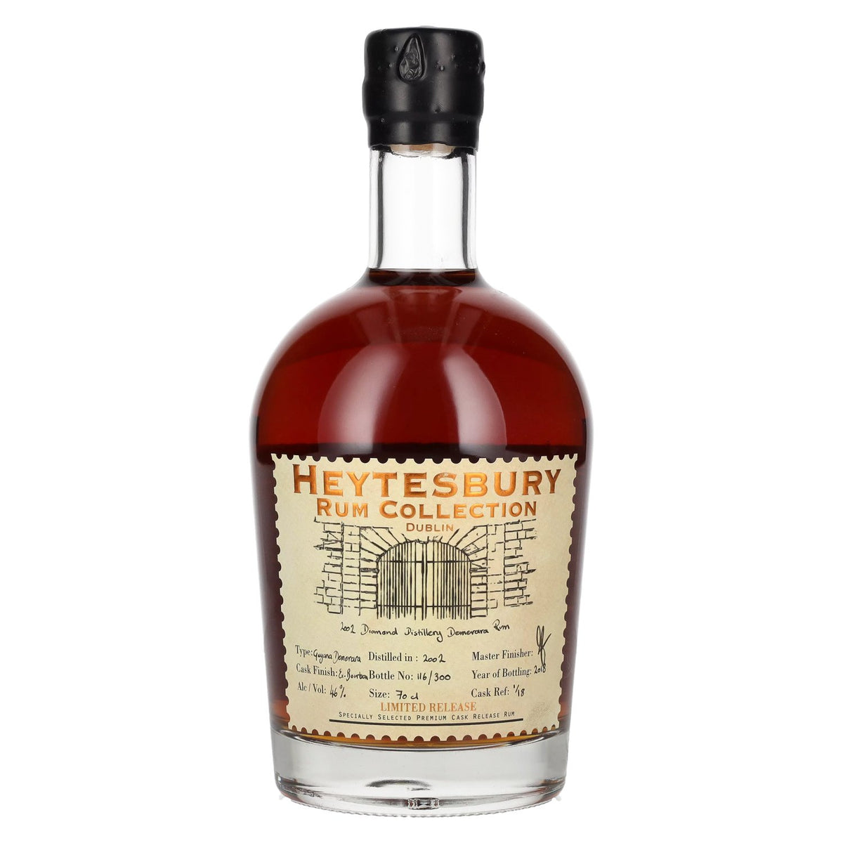 Heytesbury Rum Collection Diamond Distillery Demerara Rum 2002 46% ABV 0.7l