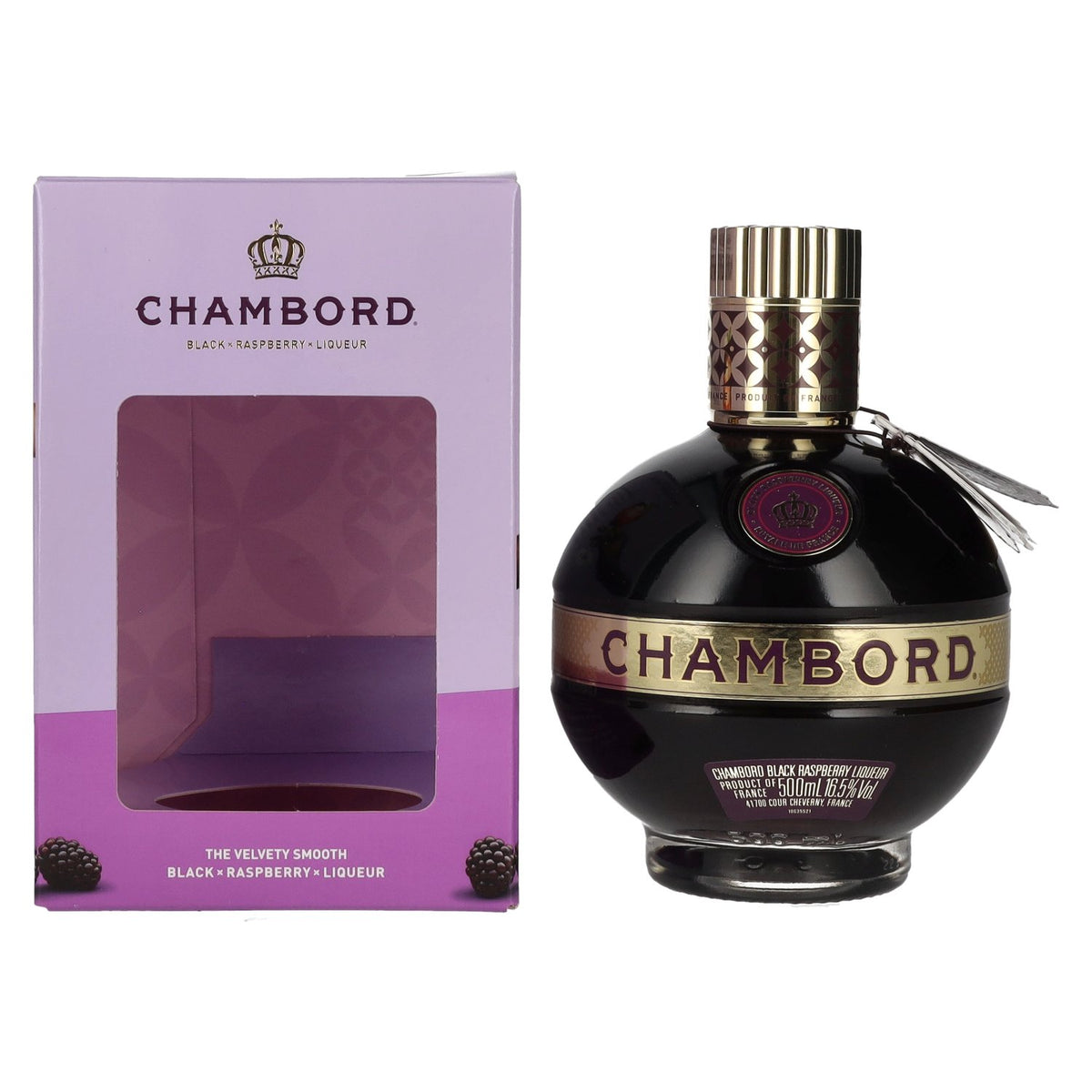 Chambord Black Raspberry Liqueur Royale de France 16,5% vol. 0,5 l in geschenkverpakking