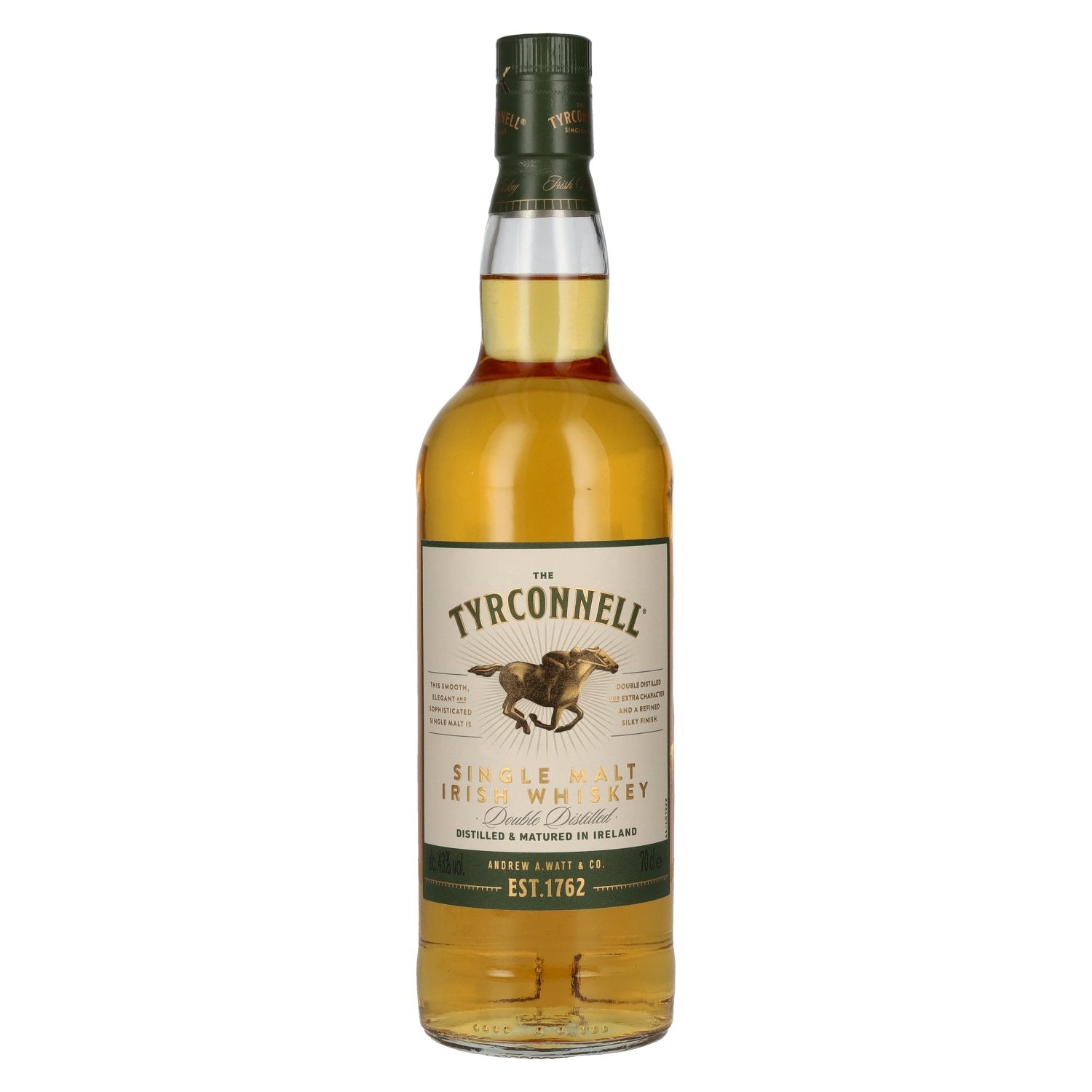 Whisky irlandais single malt The Tyrconnell, 43 % vol., 0,7 l
