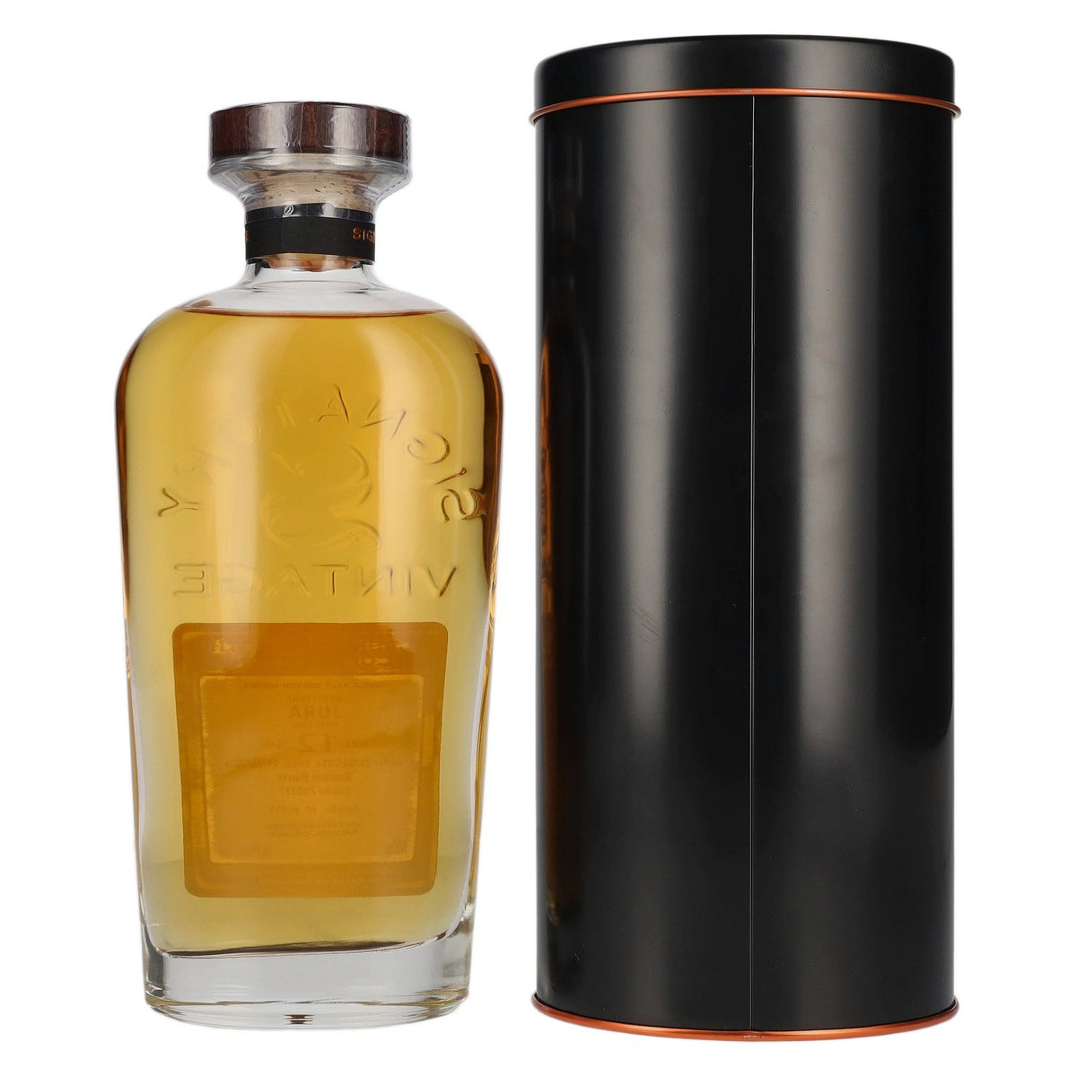 Signatory Vintage JURA 12 Years Old Bourbon Barrel Cask Strength #700377 2014 58,9% vol. 0,7 l in blikken doos