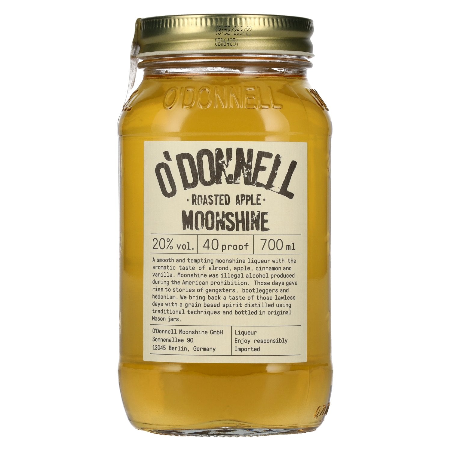 O'Donnell Moonshine ROASTED APPLE Likeur 20% Vol. 0,7l