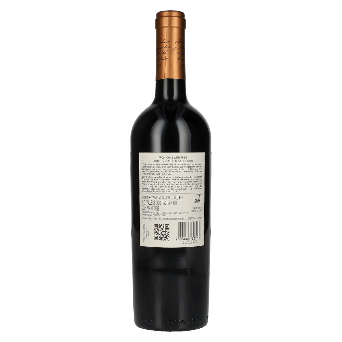 Montes CABERNET SAUVIGNON CARMENÈRE Limited Selection 2023 14.5% ABV 0.75 l