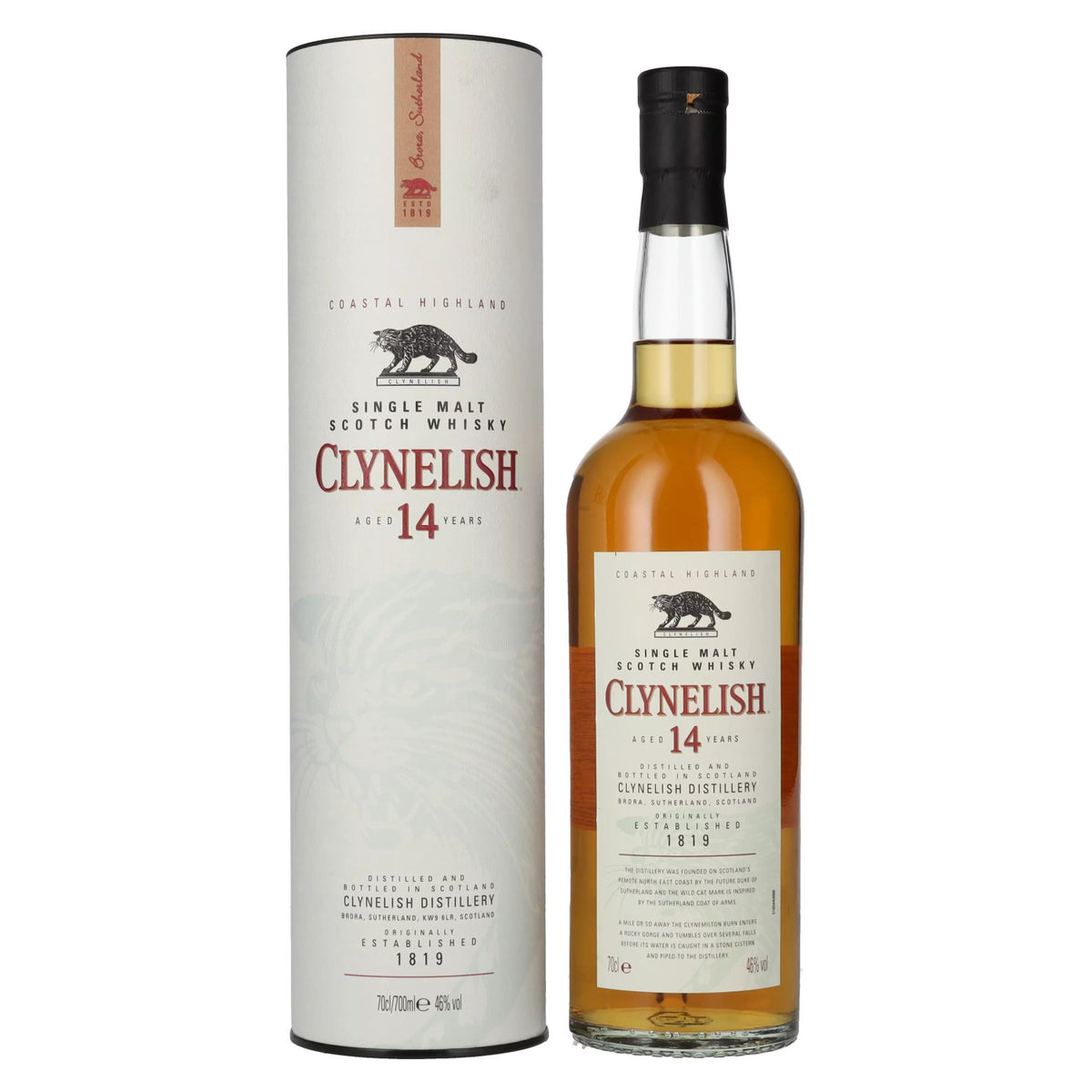 Clynelish 14 Year Old Single Malt 46% ABV 0.7l in a gift box