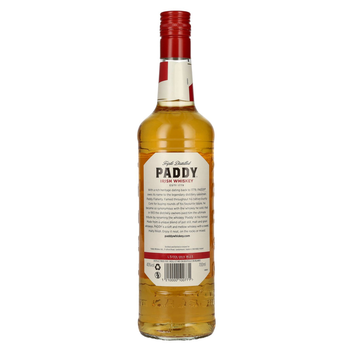Paddy Irish Whiskey 40% vol. 0,7 l