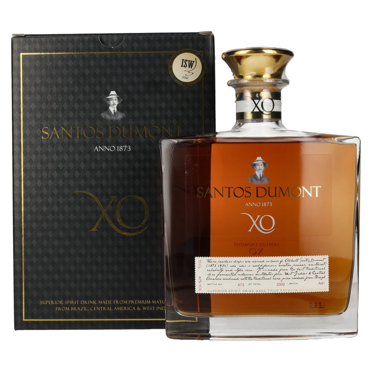 Santos Dumont XO Superior Spirit Drink 40% vol. 0,7 l in geschenkverpakking