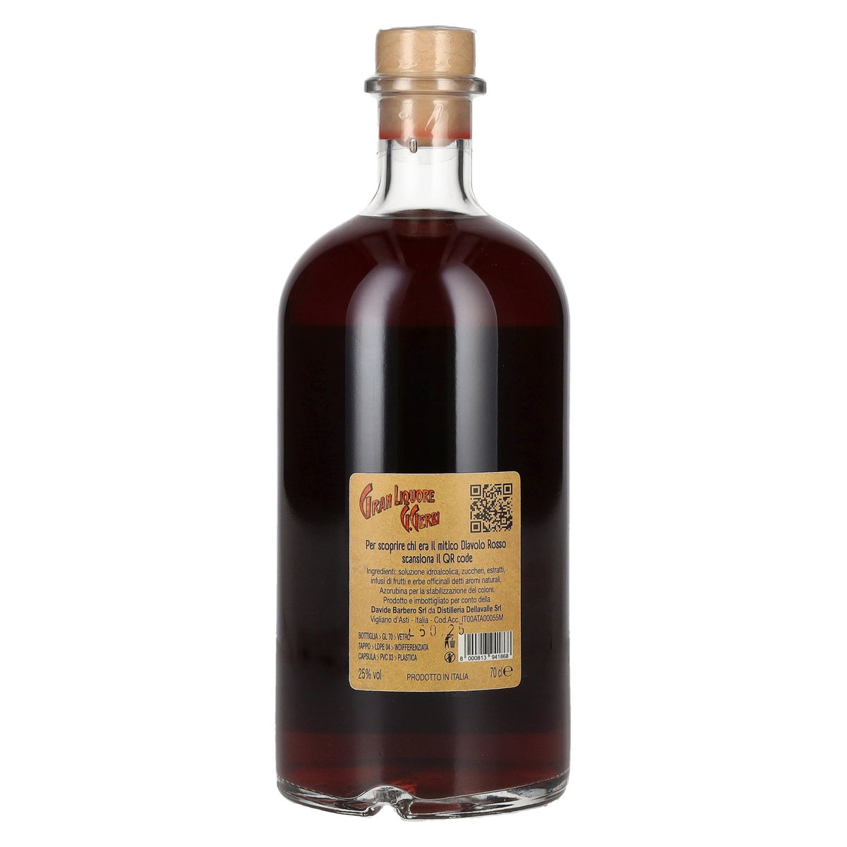 Dellavalle Gran Liquore G. Gerbi L'AMARO DEL DIAVOLO ROSSO 25% Vol. 0,7l