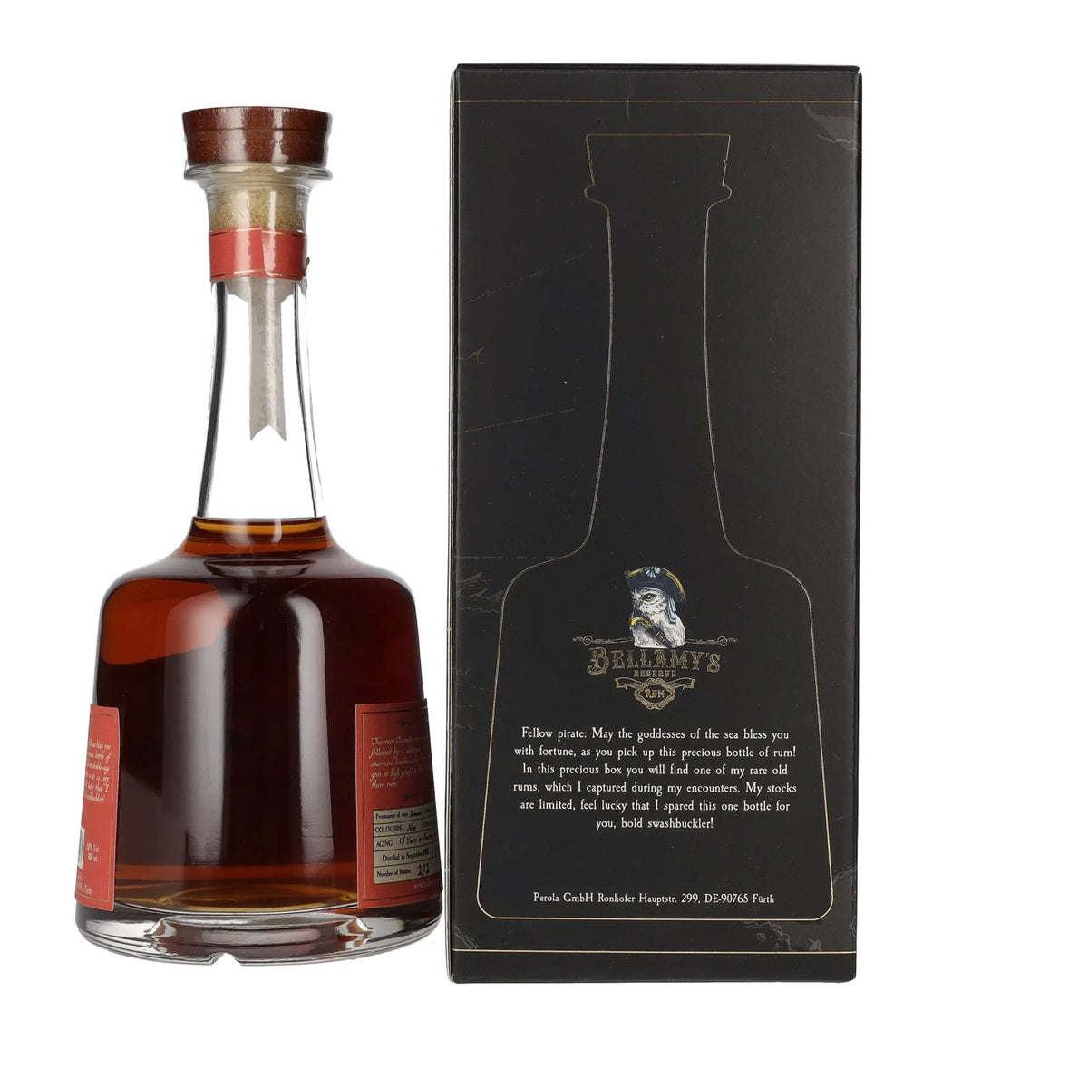 Rhum Bellamy's Reserve Jamaïque Clarendon 2007 52 % vol. 0,7 l dans un coffret cadeau