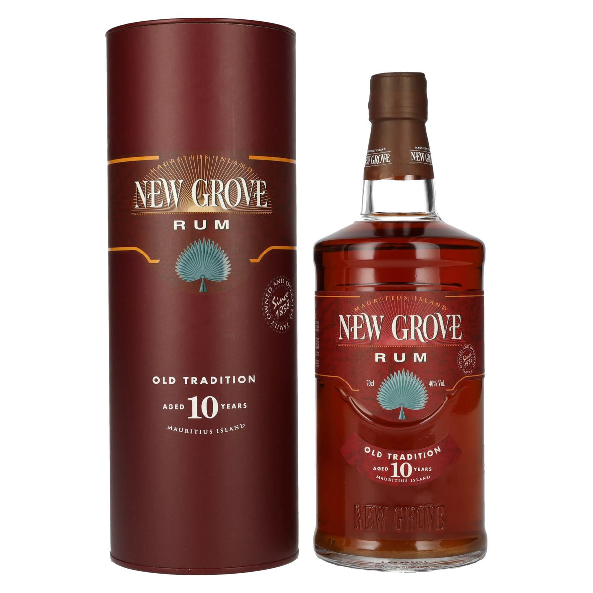 New Grove OLD TRADITION 10 Years Old Mauritius Island Rum 40% vol. 0.7 l in a gift box