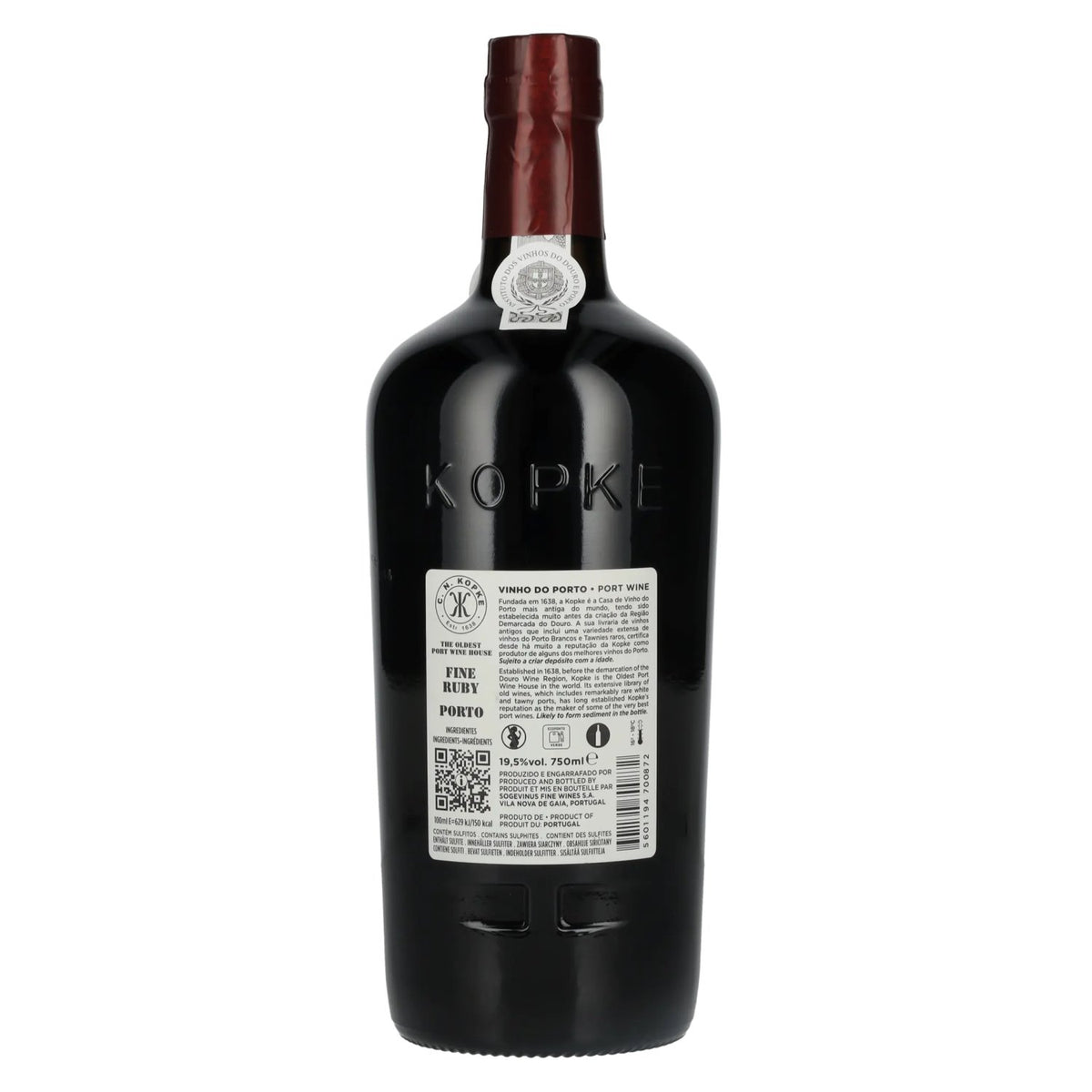 Kopke FINE RUBY Port 19.5% ABV 0.75l