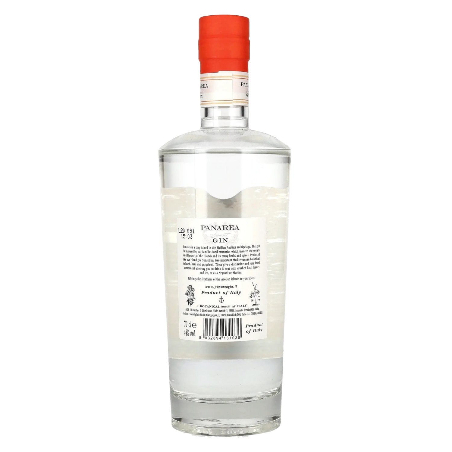 Panarea Sunset Gin 44% vol. 0,7l