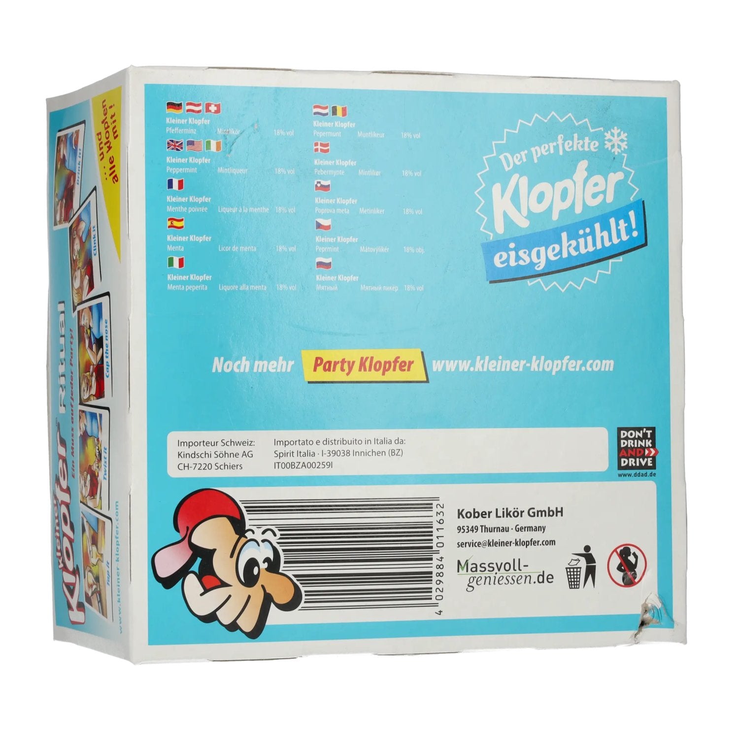 Kleiner Klopfer Peppermint 18% Vol. 25x0,02l