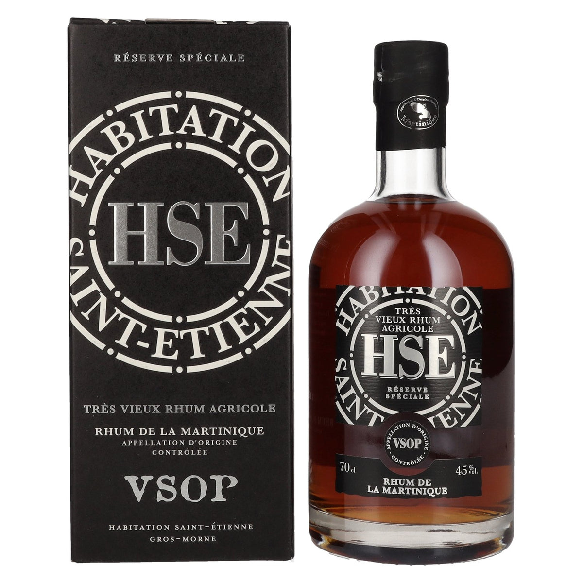 HSE Très Vieux Rhum Agricole VSOP 45% Vol. 0,7l in Geschenkbox