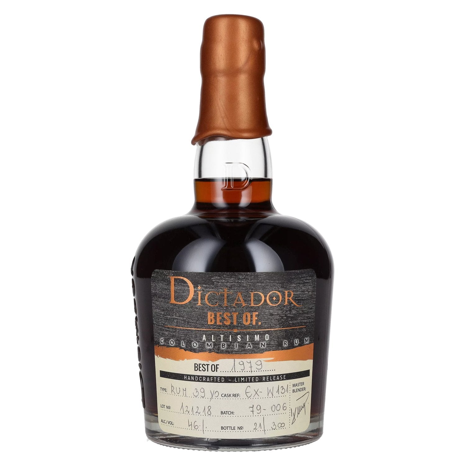 Dictador BEST OF 1979 ALTISIMO Colombiaanse Rum Limited Release 46% Vol. 0,7l