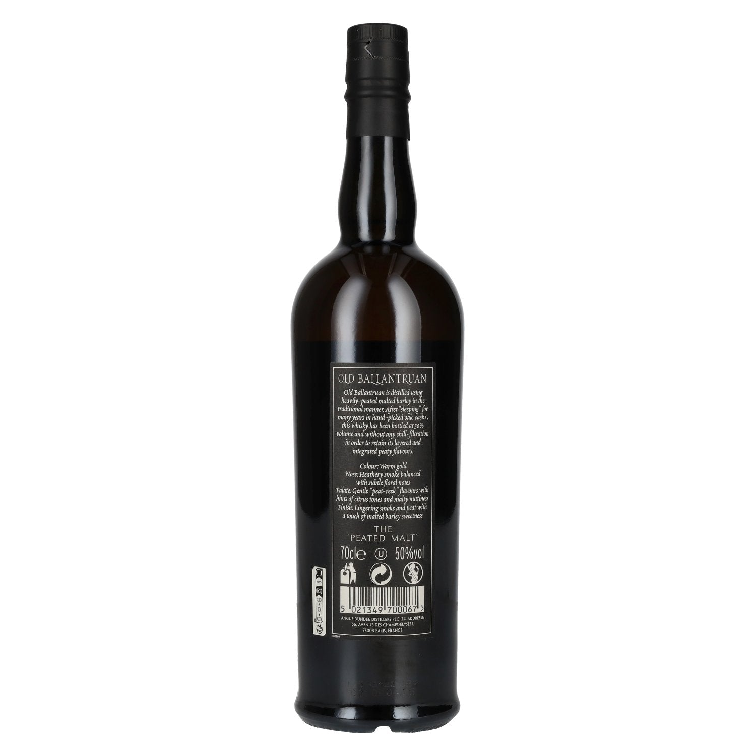 Old Ballantruan the PEATED MALT Ongechillfilterd 50% Vol. 0,7l