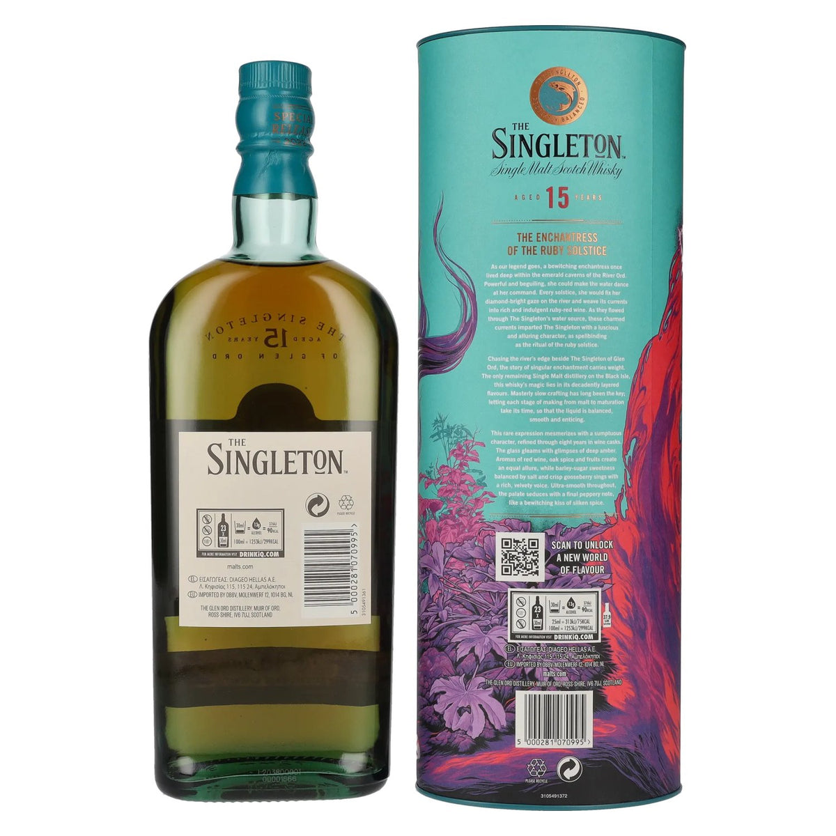 The Singleton Glen Ord 15 Years Old Single Malt Diageo Special Release 2022 54,2% vol. 0,7 l in geschenkverpakking