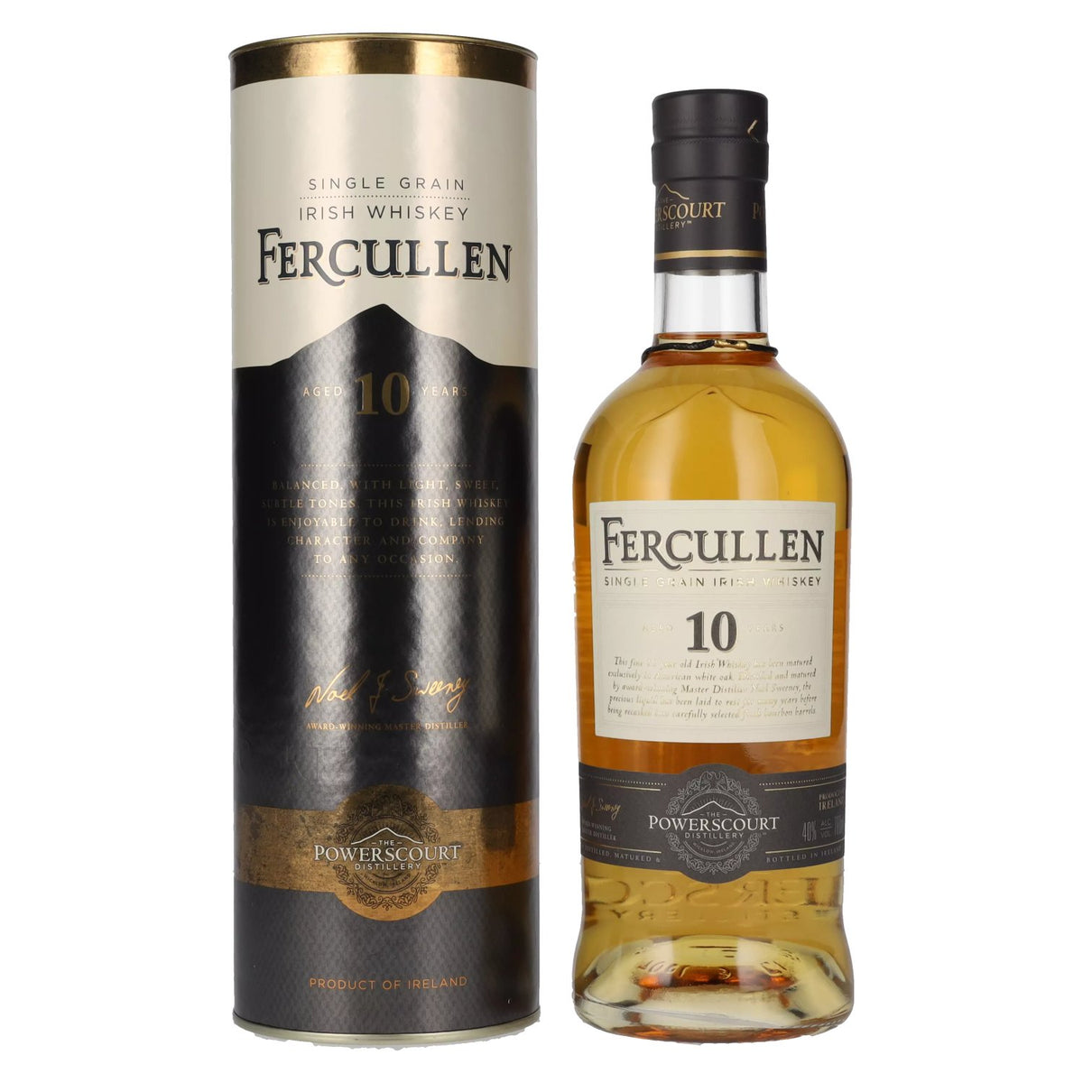 Fercullen 10 Years Old Single Grain Irish Whiskey 40% vol. 0,7 l in geschenkverpakking