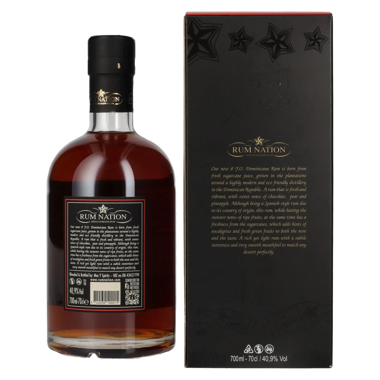 Rum Nation Dominicana 8 Years Old Limited Edition 40,9% Vol. 0,7l in Geschenkbox