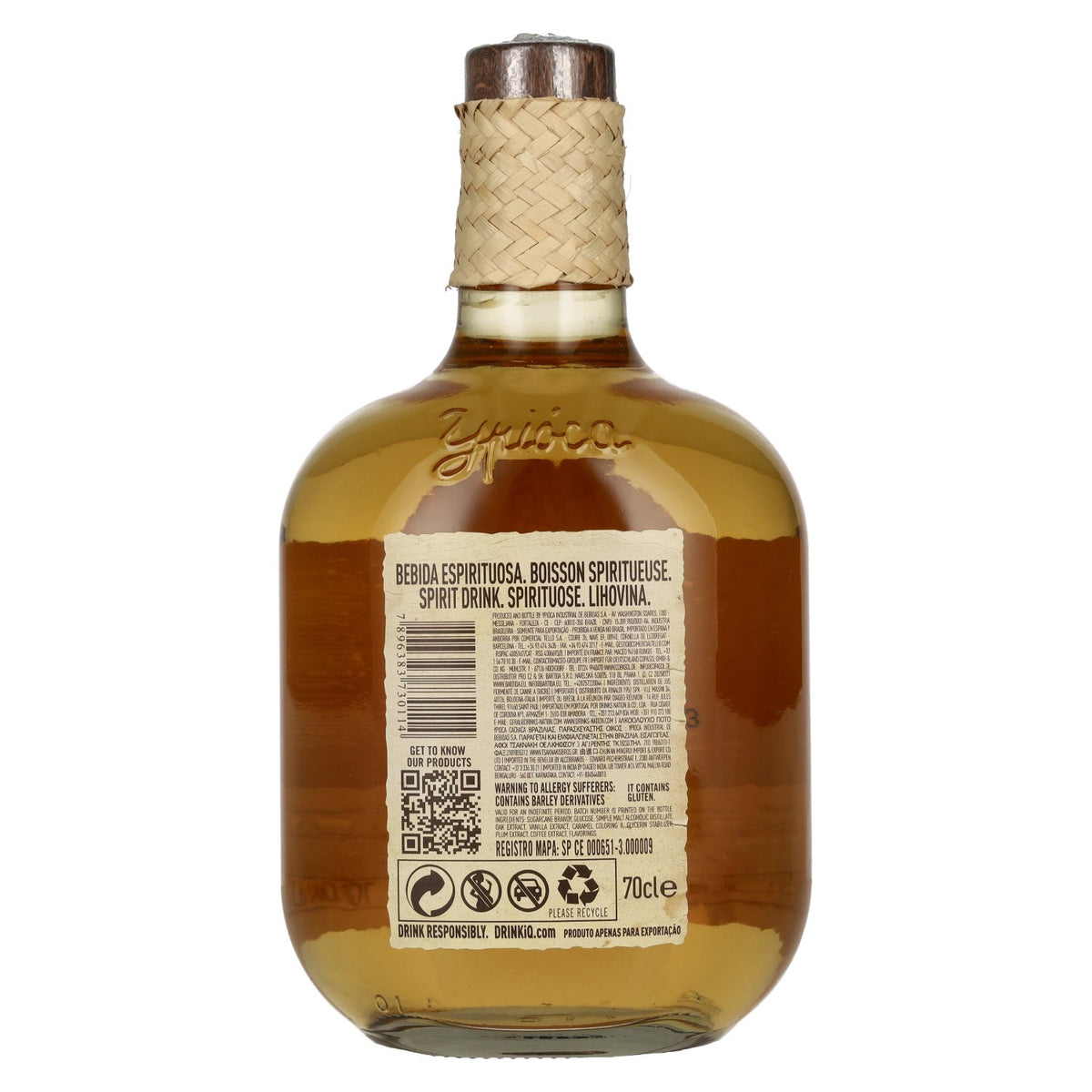 Ypióca 160 Malt-Infused Aguardente 39% ABV 0.7l