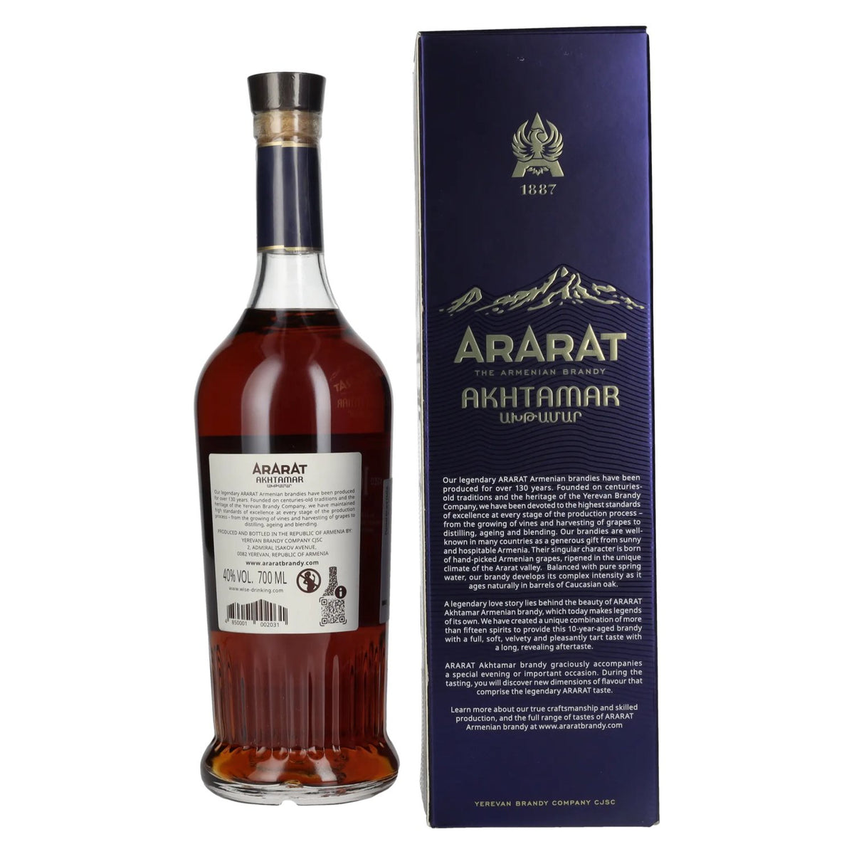Ararat Akhtamar 10 Years Old 40% vol. 0.7 l in a gift box