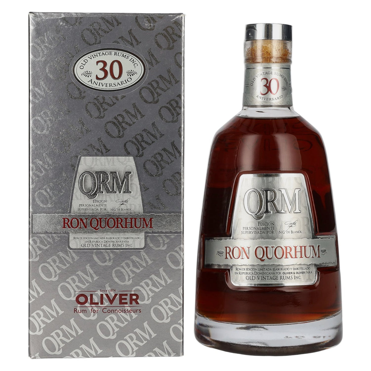 Ron Quorhum 30e anniversaire Old Vintage Rum 40 % vol. 0,7 l dans un coffret cadeau