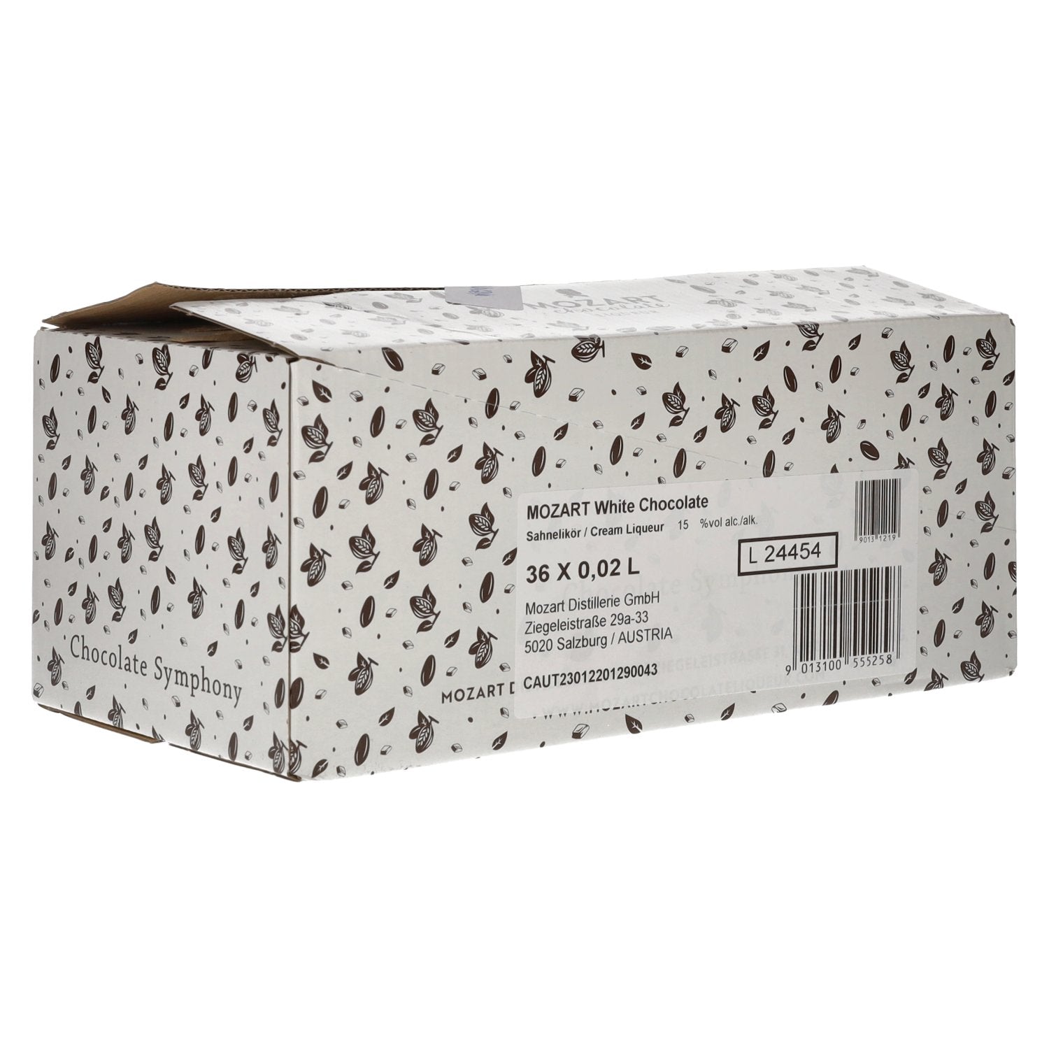 Mozart Chocolate White Sahnelikör 15% Vol. 36x0,02l