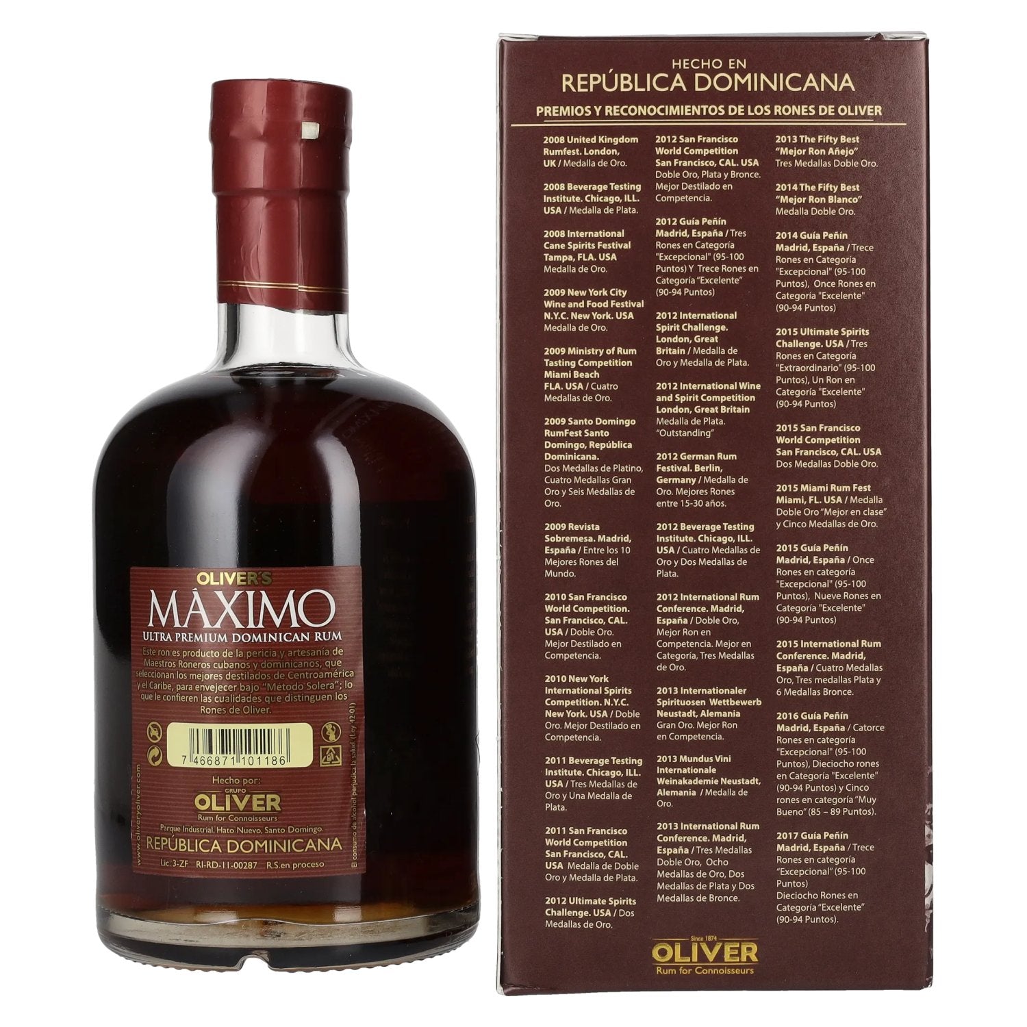 Maximo XO Extra Premium Solera Aged Craft Rum 41% Vol. 0,7l in gift box