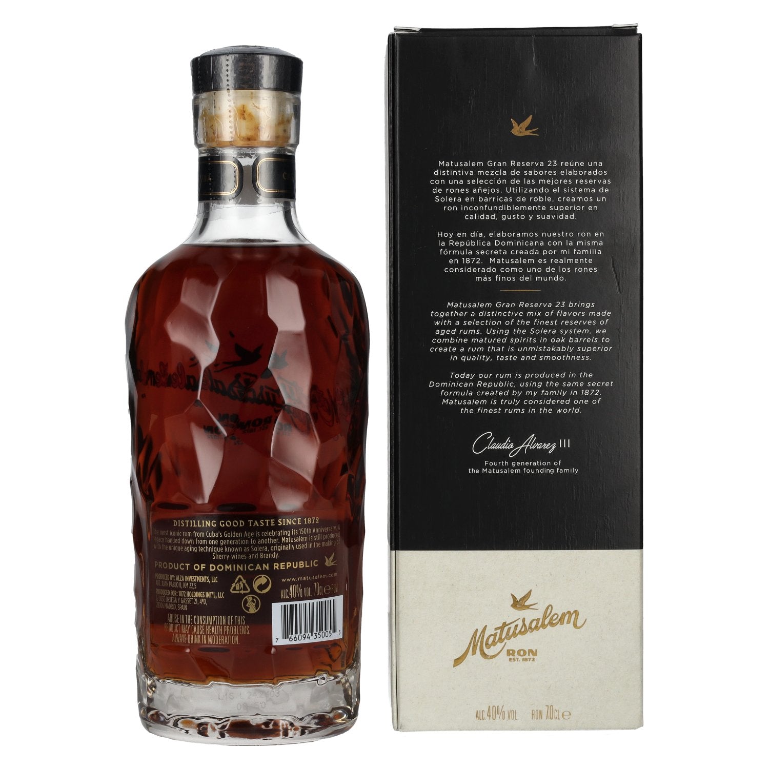 Ron Matusalem 23 Solera Gran Reserva ENIGMA Rhum 40% vol. 0,7l en boîte cadeau