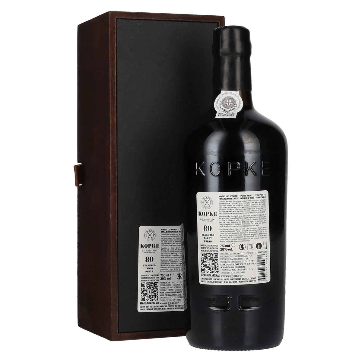 Kopke 80 Years Old TAWNY Porto 20% vol. 0,75 l in houten kist