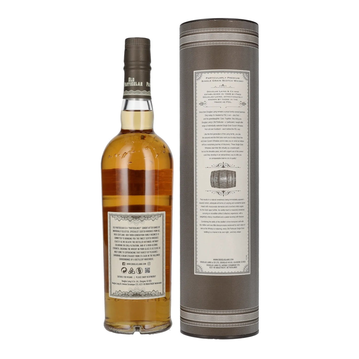 Douglas Laing OLD PARTICULAR Port Dundas 16 Years Old Single Grain Cask 2004 48.4% vol. 0.7l in a gift box