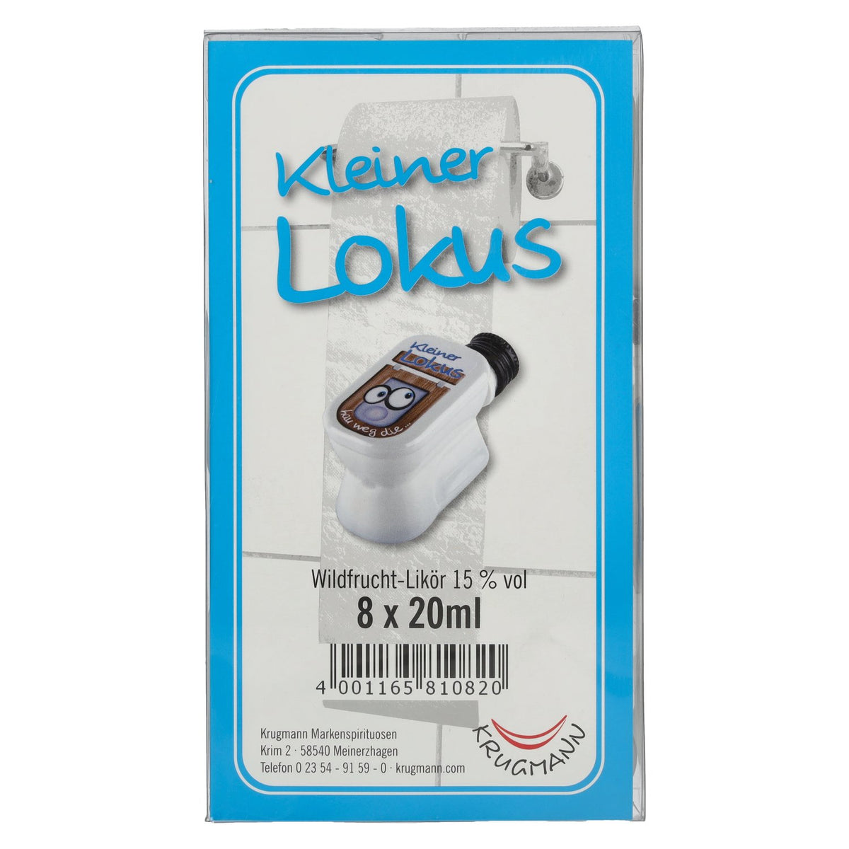 Krugmann Kleiner LOKUS Liqueur aux fruits sauvages 15 % vol. 8 x 0,02 l PET